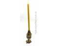 Жовта свічка з натурального бджолиного воску 1 см/20 см (031015), прев. 2