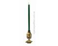 Зелена свічка з натурального бджолиного воску 1 см/20 см (031028), прев. 3