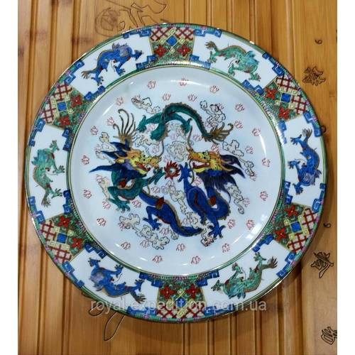 Тарелка китайская декоративная 