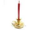 Червона свічка з натурального бджолиного воску 1 см/10 см (031037), прев. 2