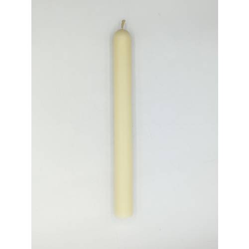 Біла свічка з натурального висвітленого бджолиного воску 2 см/20 см (031053), рис. 1