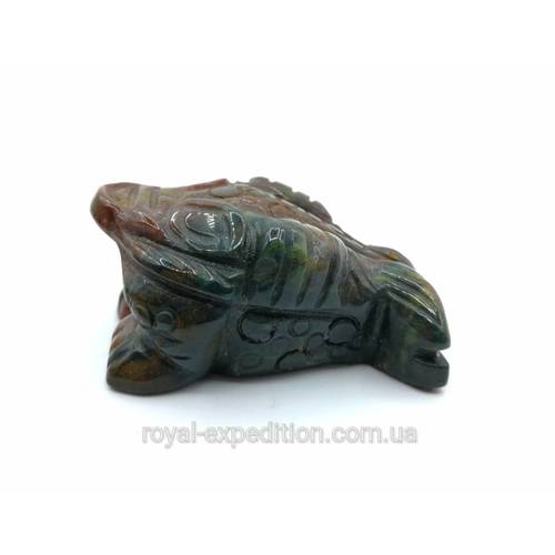 Трьохлапа жаба статуетка з яшми (122009), рис. 0