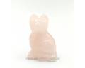 Кіт статуетка з рожевого кварцу (122012), прев. 0