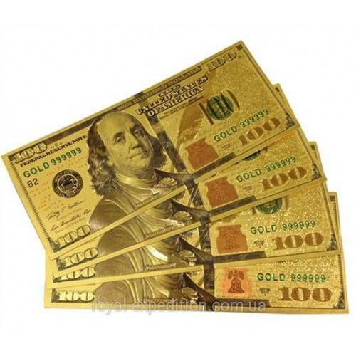 Золотые сто долларов (новые) (110008), рис. 0
