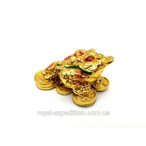 Трехлапая жаба на на монетах золотая (121007), рис. 0